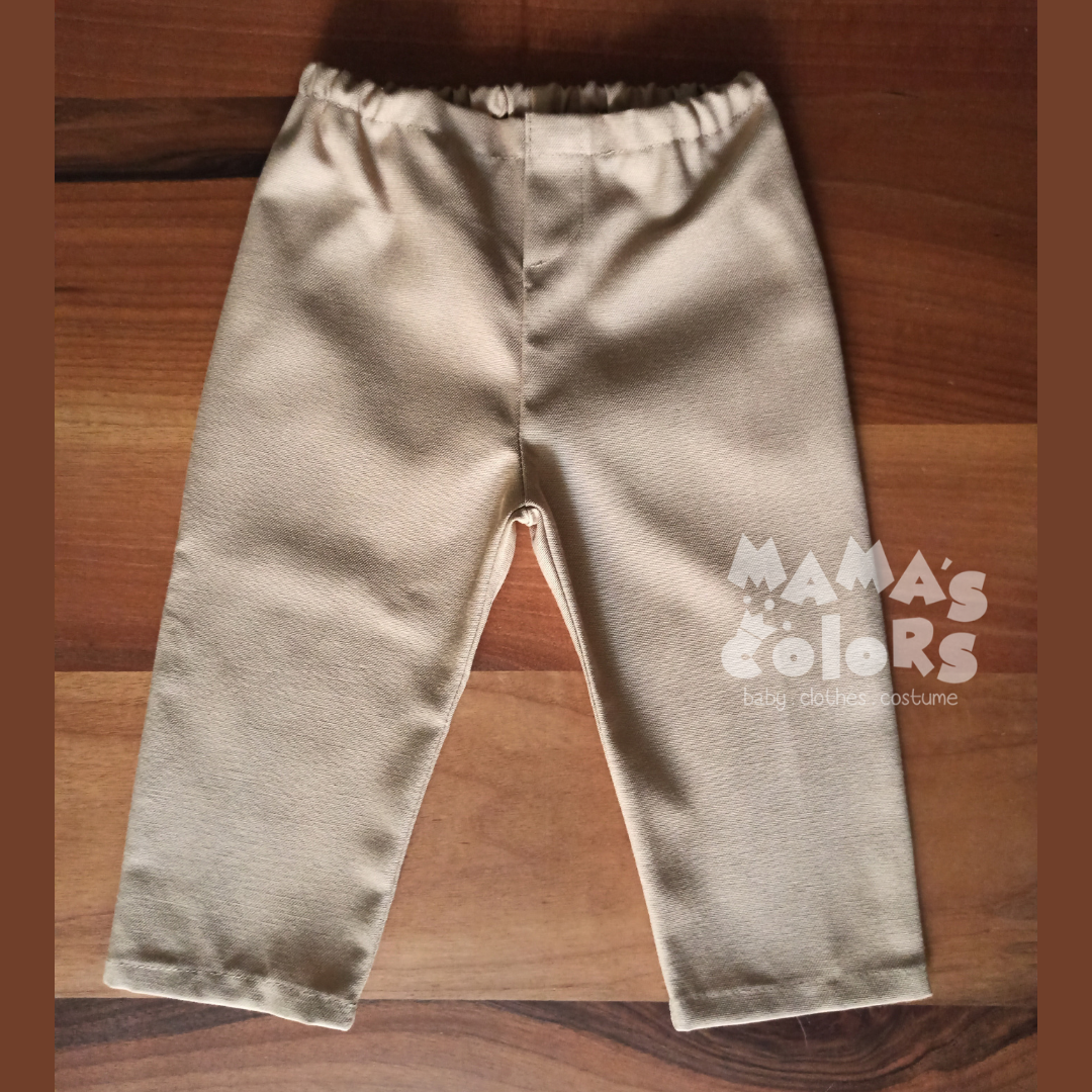 Safari Desenli Uzun Kollu Gömlek, Papyon ve Pantolon Takım