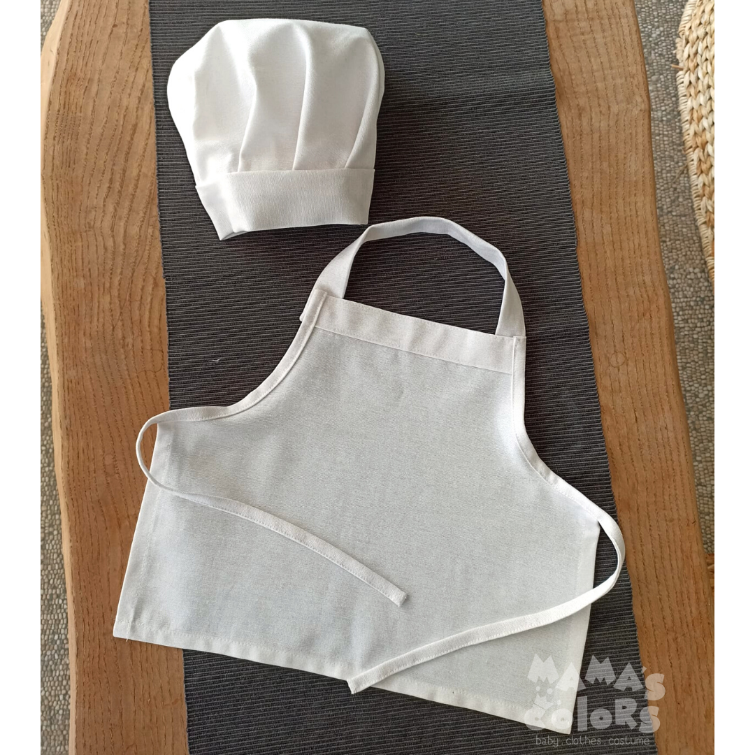 Aşçı Önlük ve Şapka (Havuç, Karpuz, Ananas, Avokado keçeleri)