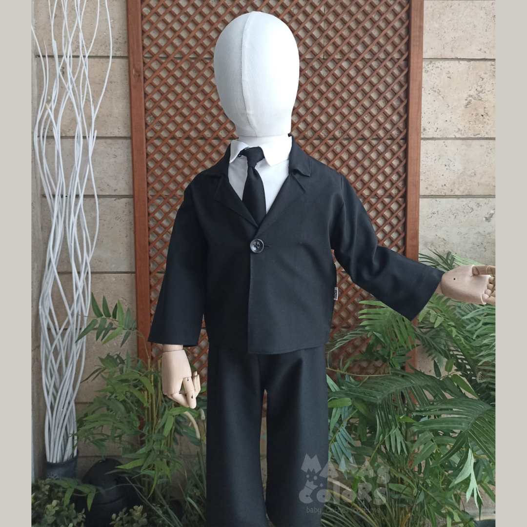 Patron Bebek Pantolonlu Kostüm Takımı